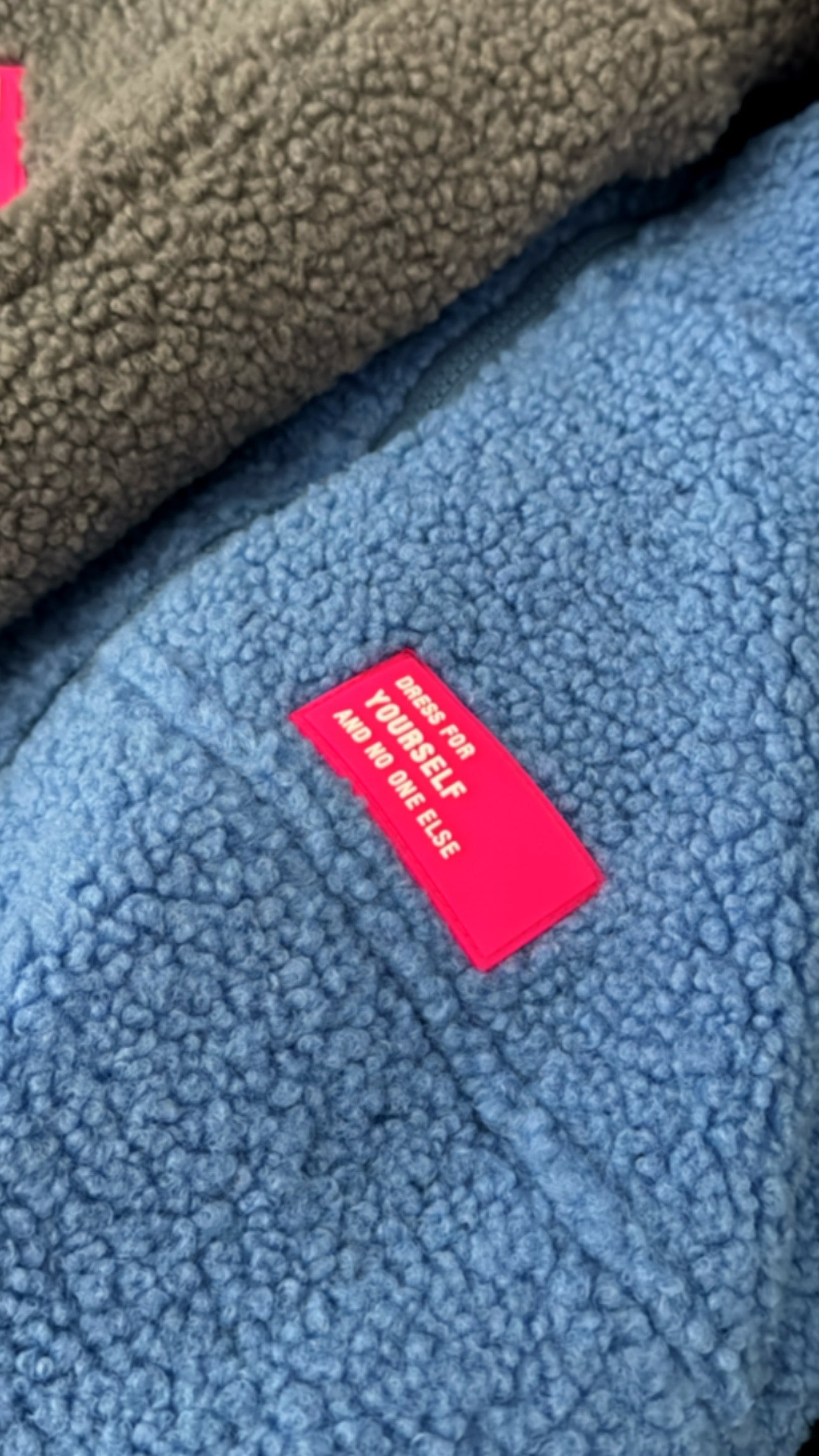 TEDDY Jacke ZIP langarm Neon Patch