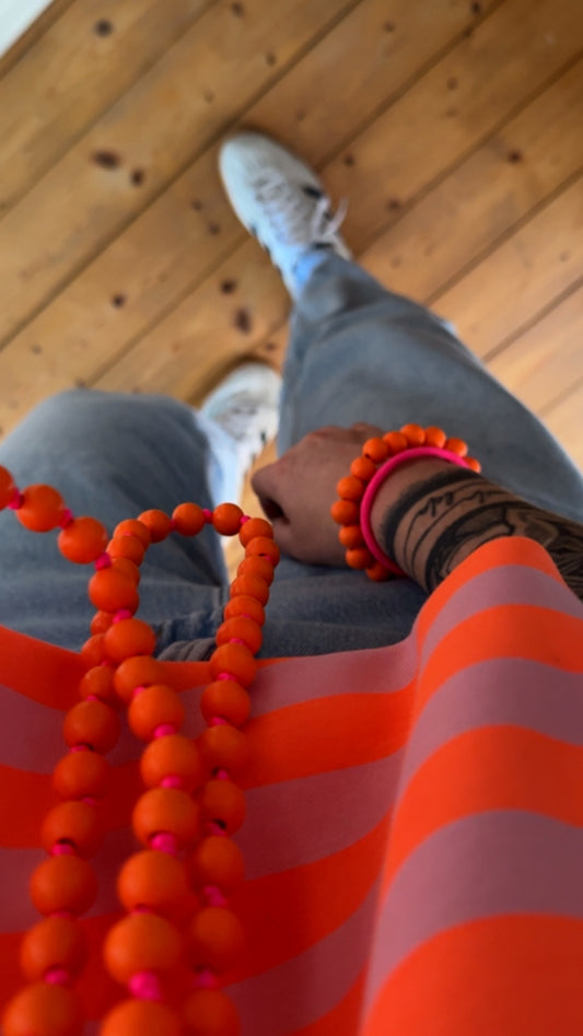Armband Elastisch 3 Farben Holzperlen