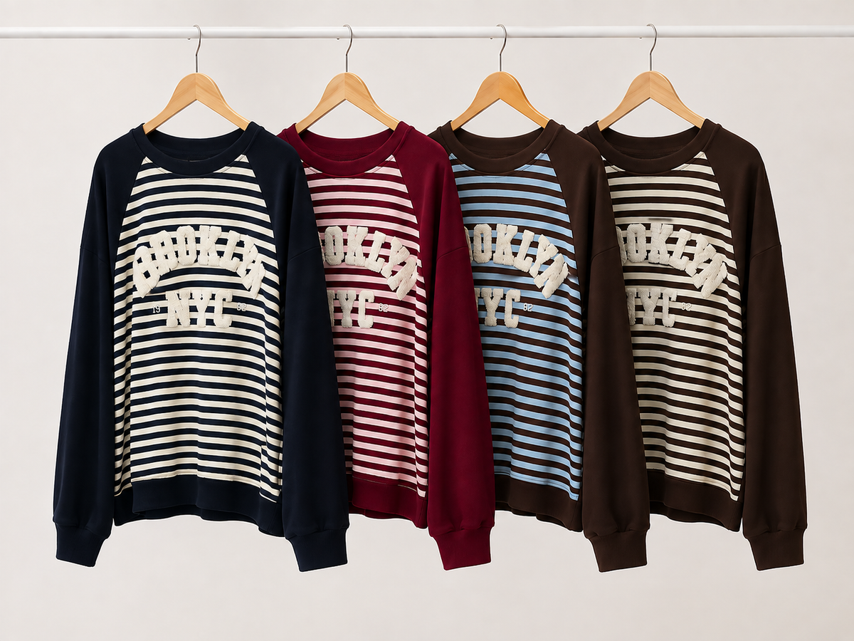 Streifen Sweater Premium Fluff