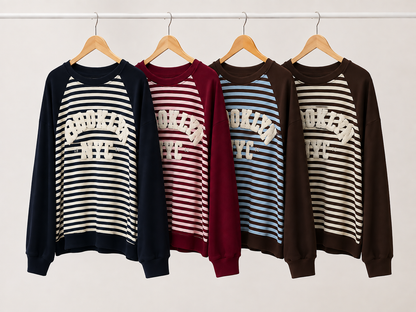 Streifen Sweater Premium Fluff