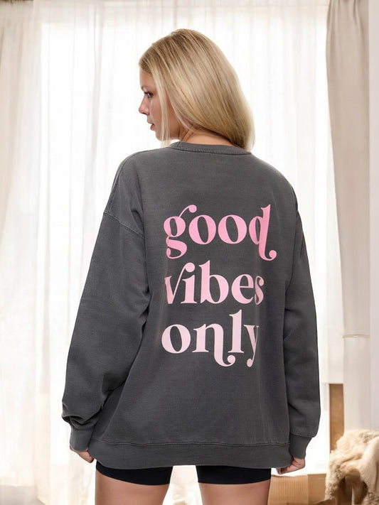 Oversize Sweater GOOD VIBES ONLY