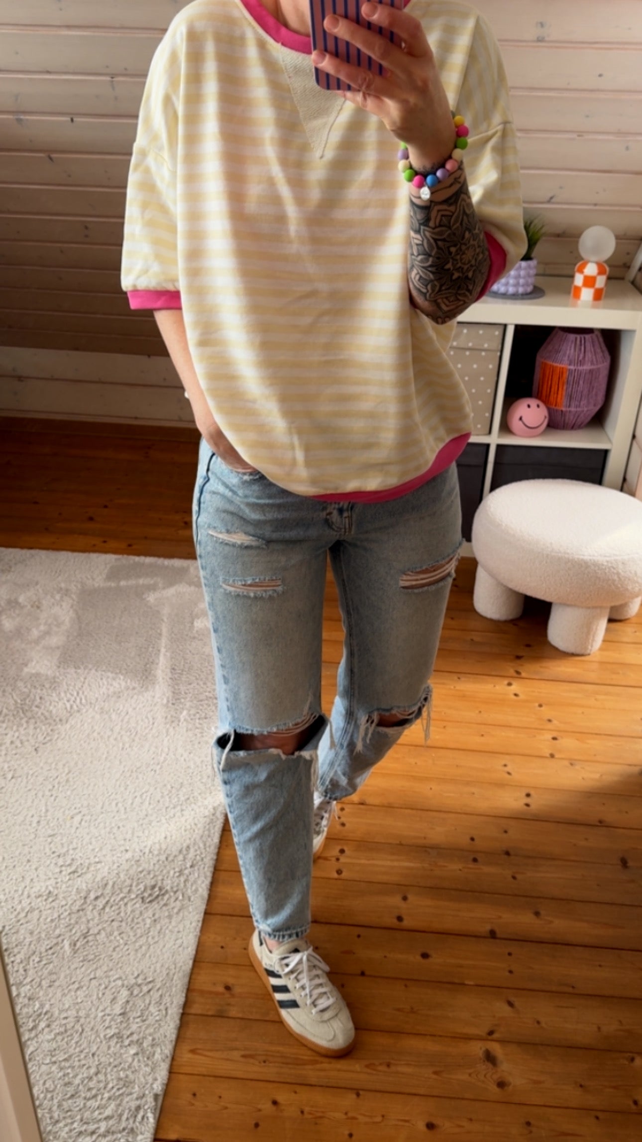 T-SHIRT FRENCH TERRY PREMIUM STREIFEN