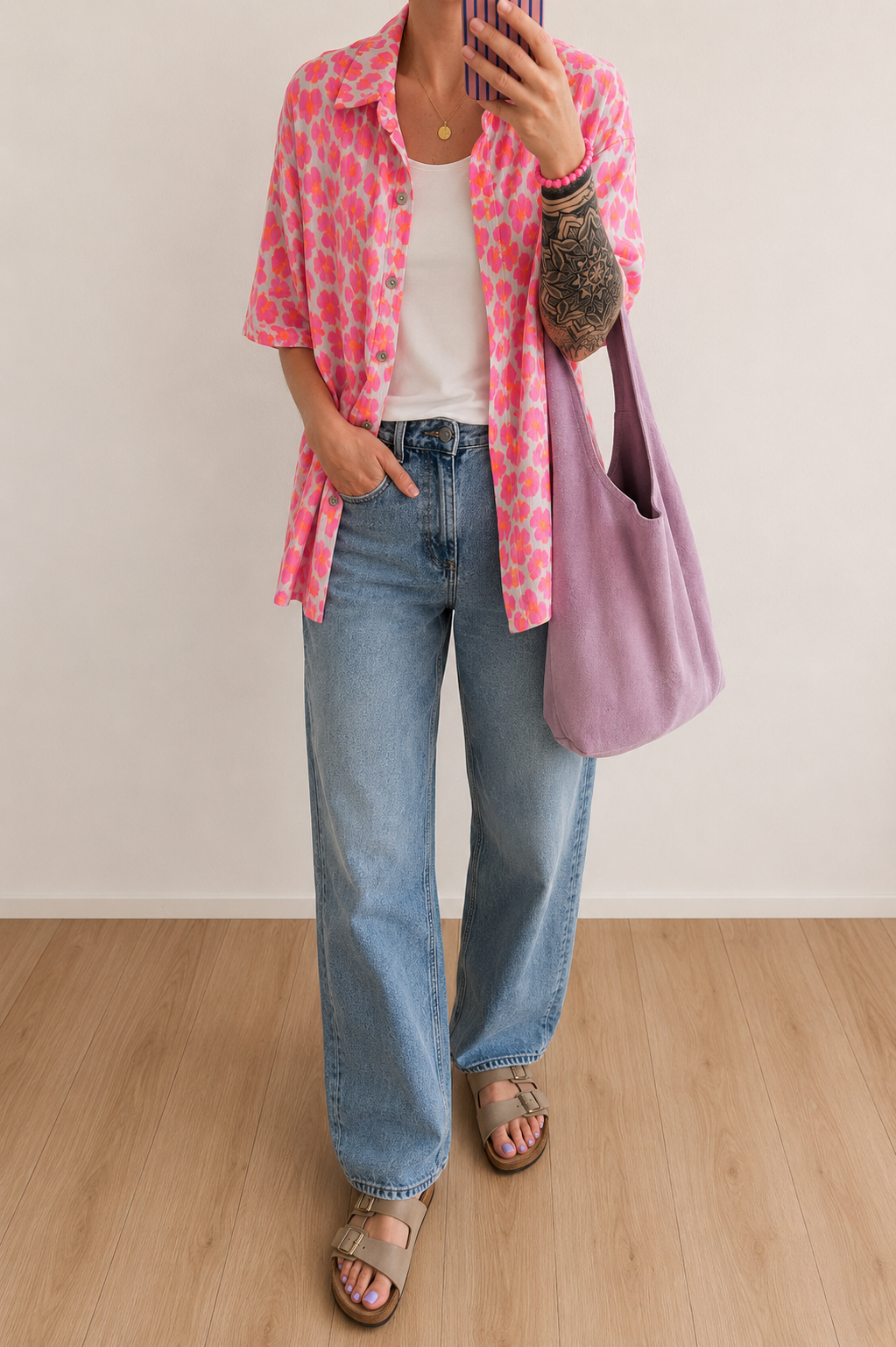 Musselin Bluse kurzarm Onesize Leo 7 FARBEN
