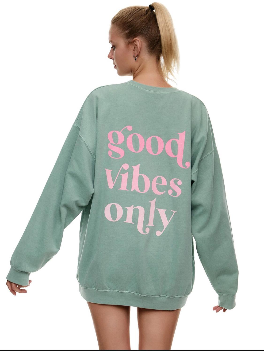 Oversize Sweater GOOD VIBES ONLY