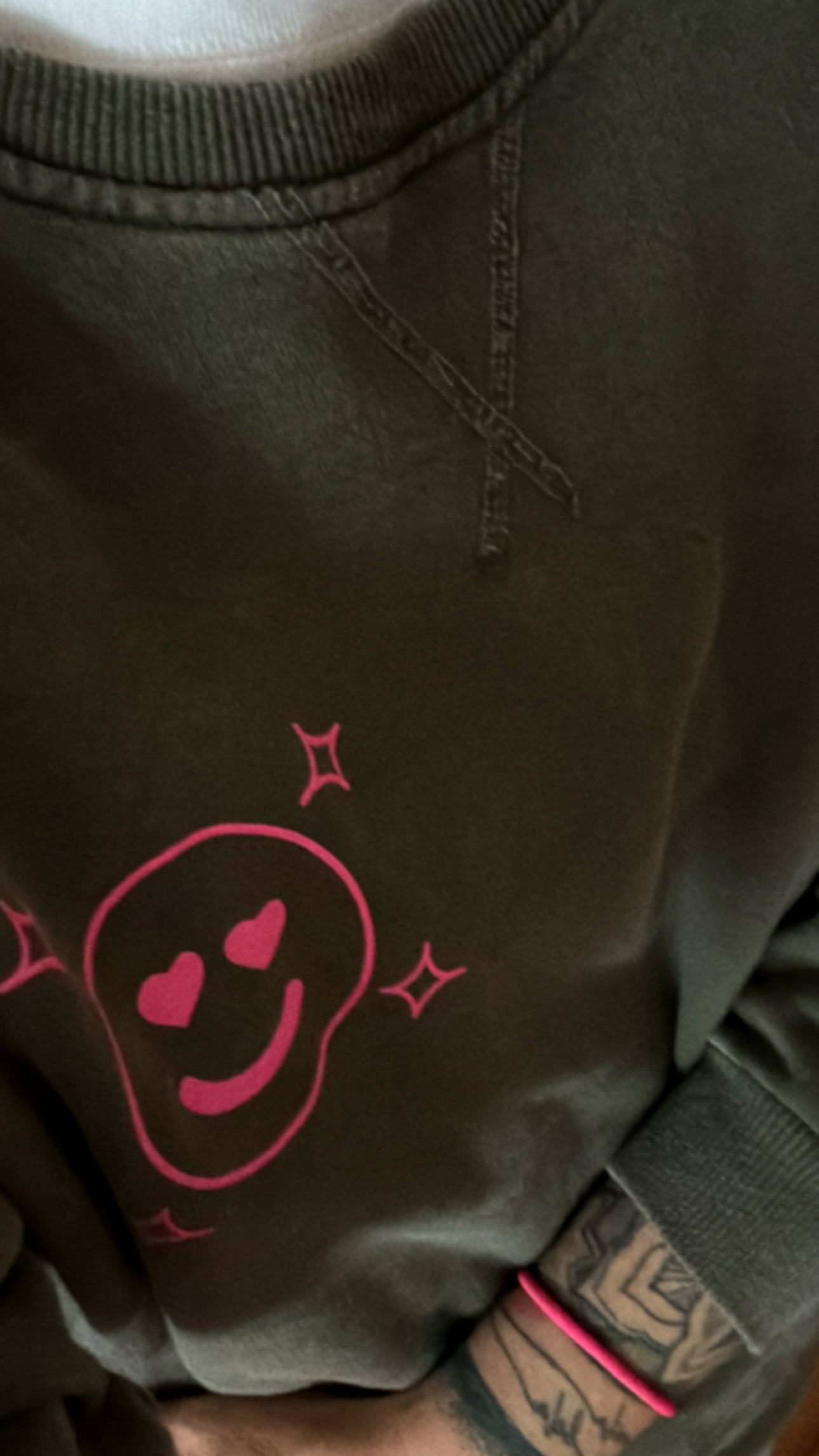 SWEATER Don‘t OVERTHINK it Rückenprint