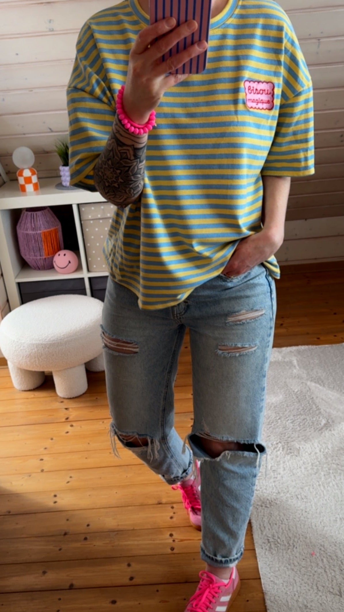 T-Shirt STREIFE French Terry BISOU