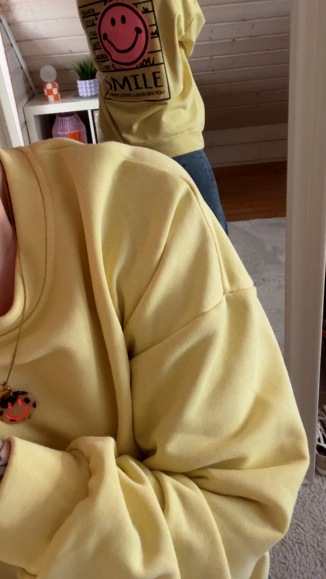 SWEATER SMILE / 2 Farben / RÜCKENPRINT