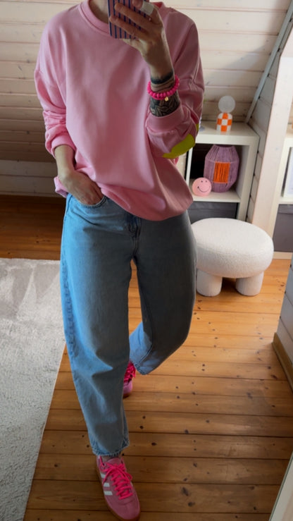 SWEATER PARIS AMOUR / 3 FARBEN RÜCKENPRINT
