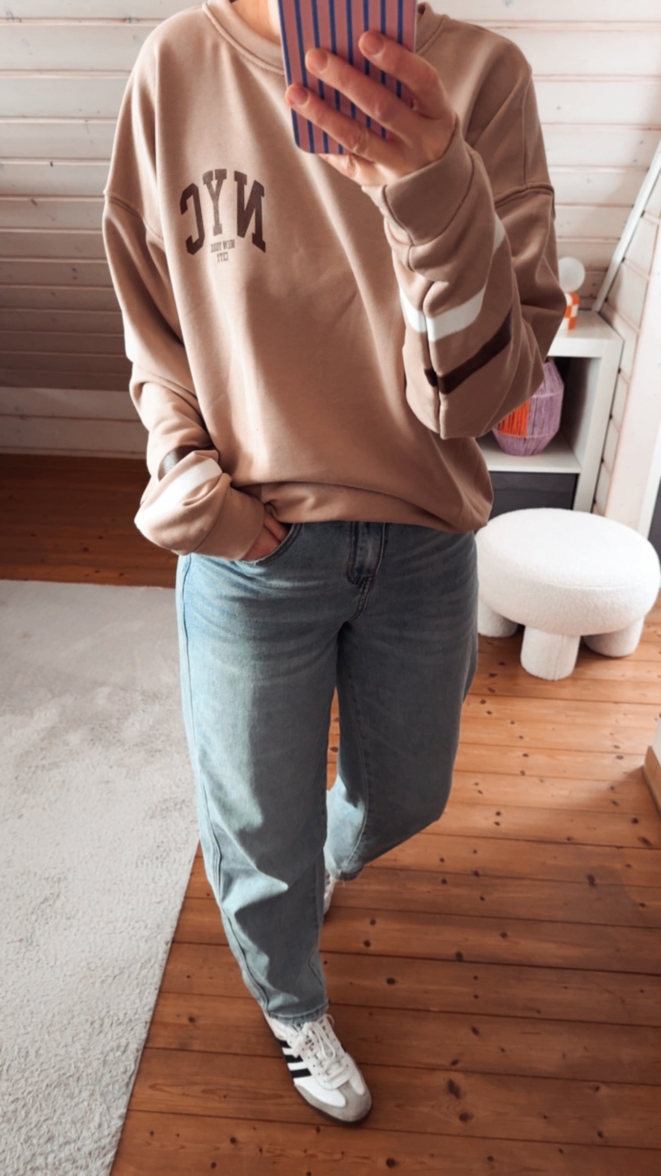 SWEATER NYC RÜCKENPRINT