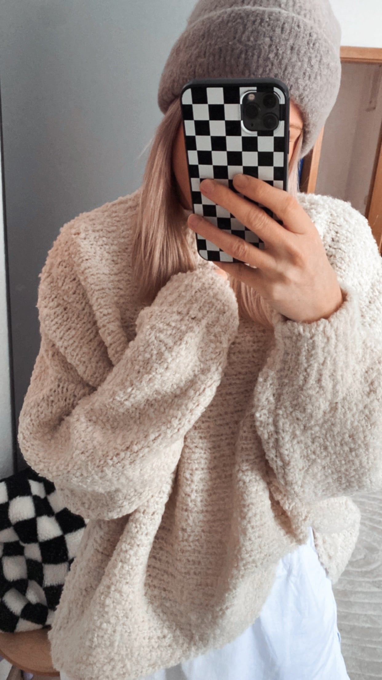 TEDDY PULLOVER BOUCLE ONESIZE