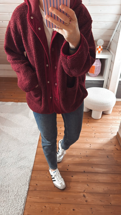 TEDDY Jacke KAPUZE Cord Einsatz