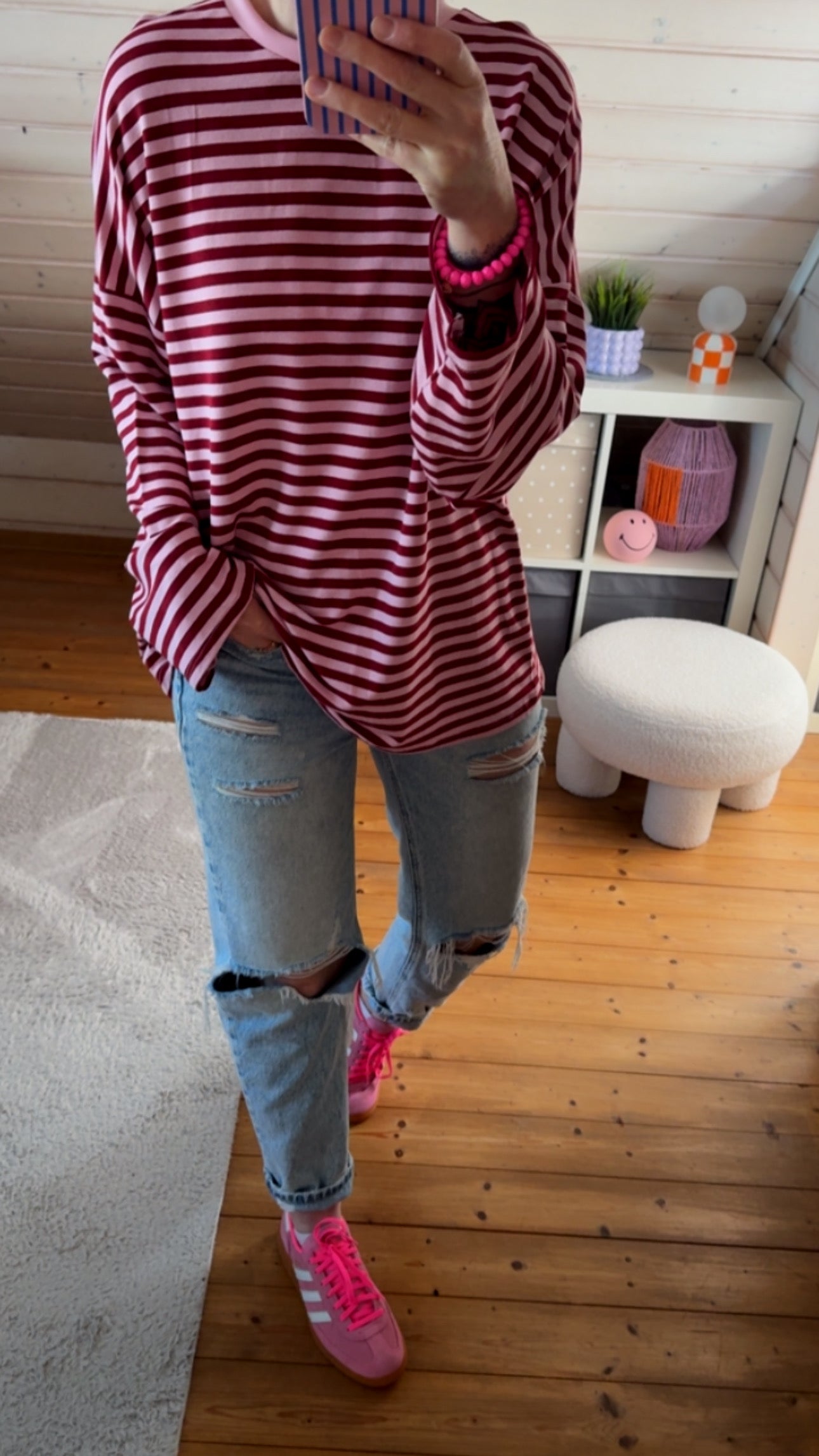 Streifen LONGSHIRT WEEKEND Oversize