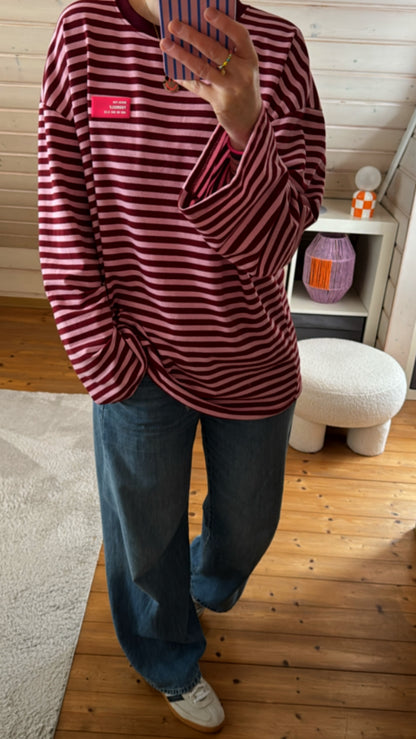 Streifen LONGSHIRT Neon Patch Oversize