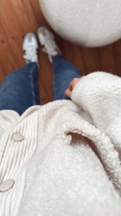 TEDDY Jacke KAPUZE Cord Einsatz