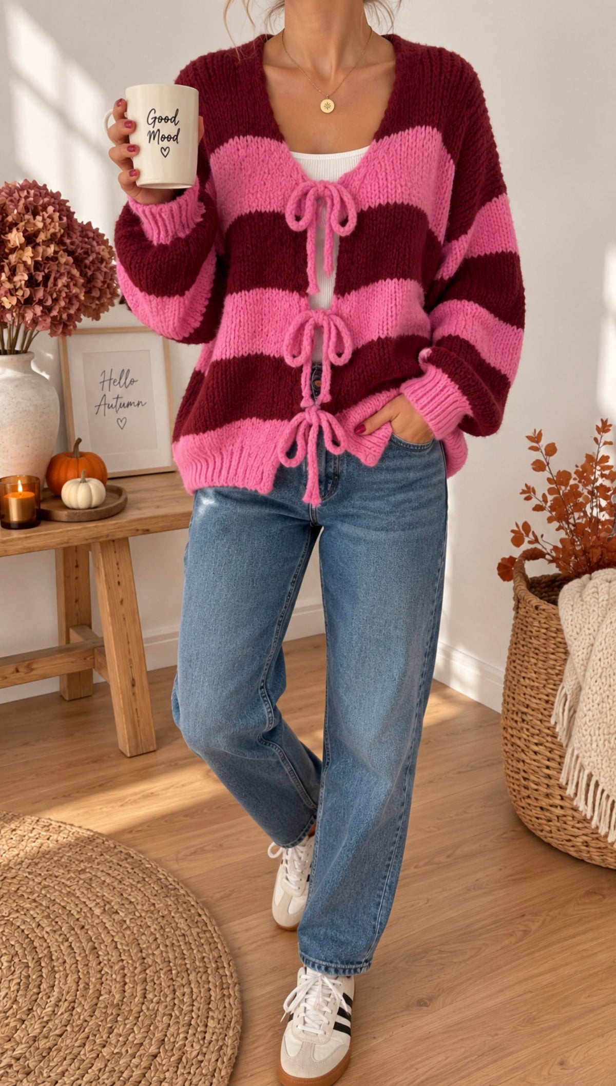 Cardigan COLOUR Block Onsesize