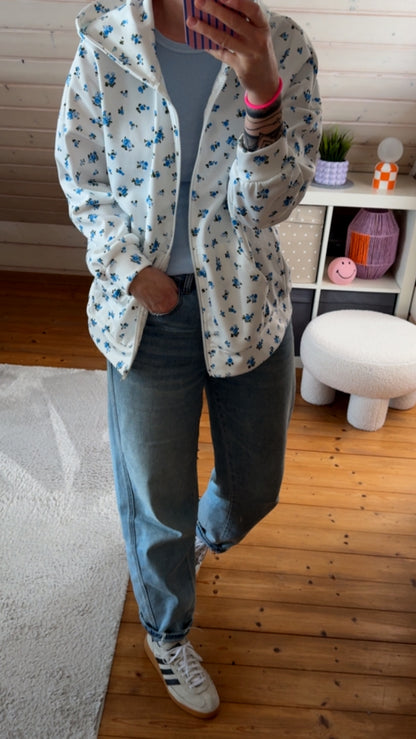 Kapuzenjacke Zip Hoodie Floral