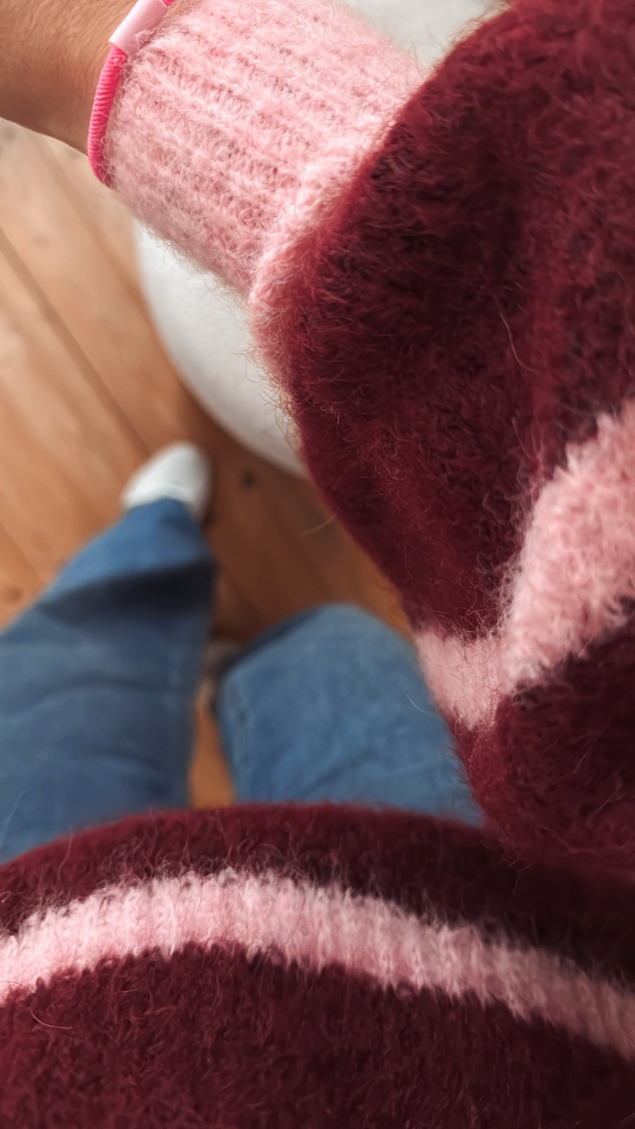 Strick Pullover Streifen