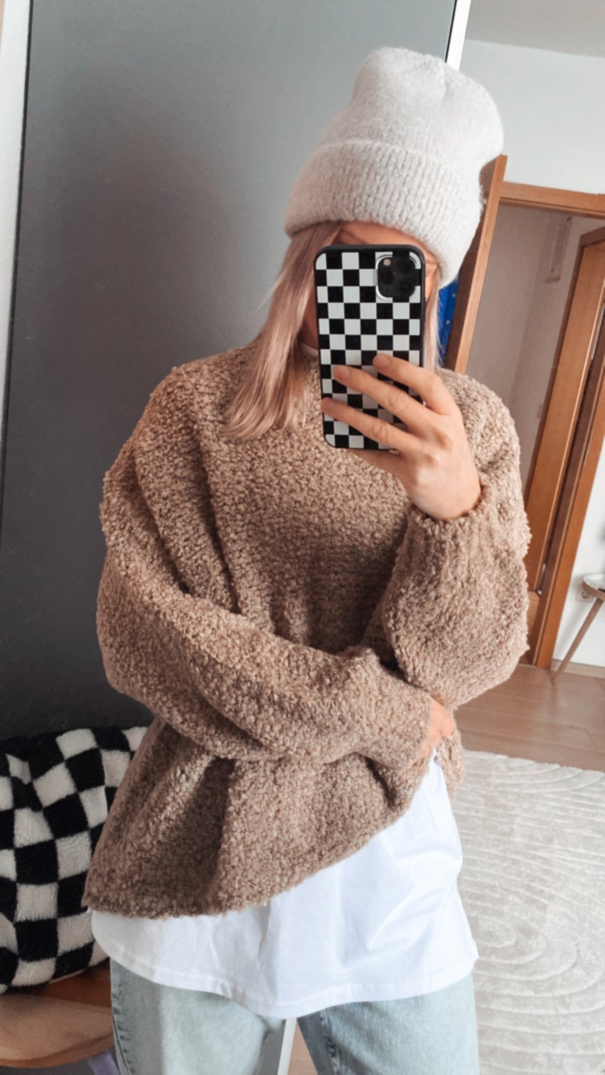 TEDDY PULLOVER BOUCLE ONESIZE