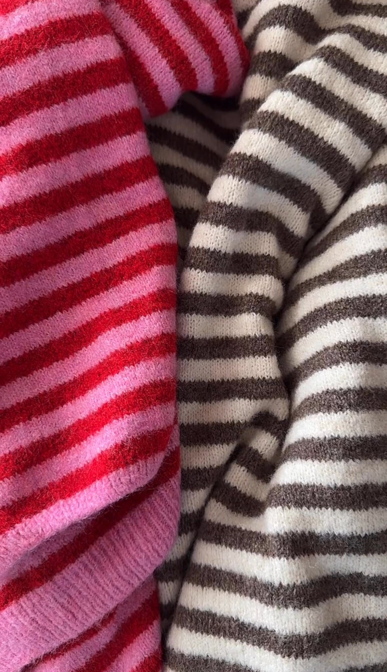 Strickpullover Stripes ausgestellter Arm