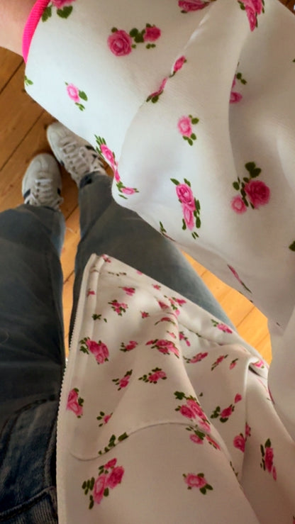Kapuzenjacke Zip Hoodie Floral