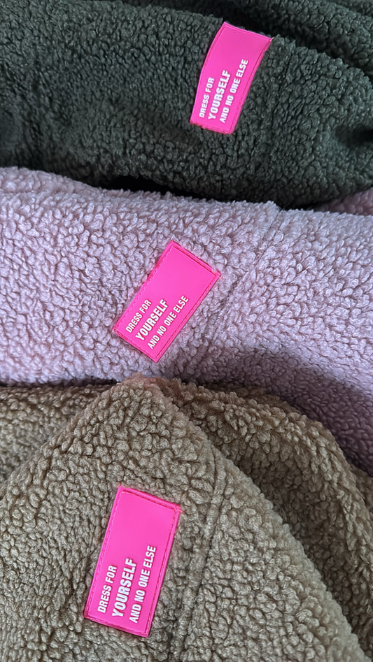 TEDDY Jacke ZIP langarm Neon Patch