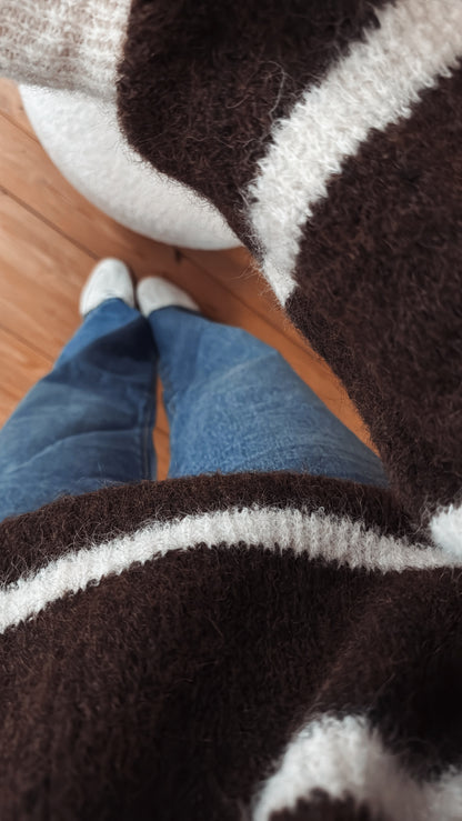 Strick Pullover Streifen