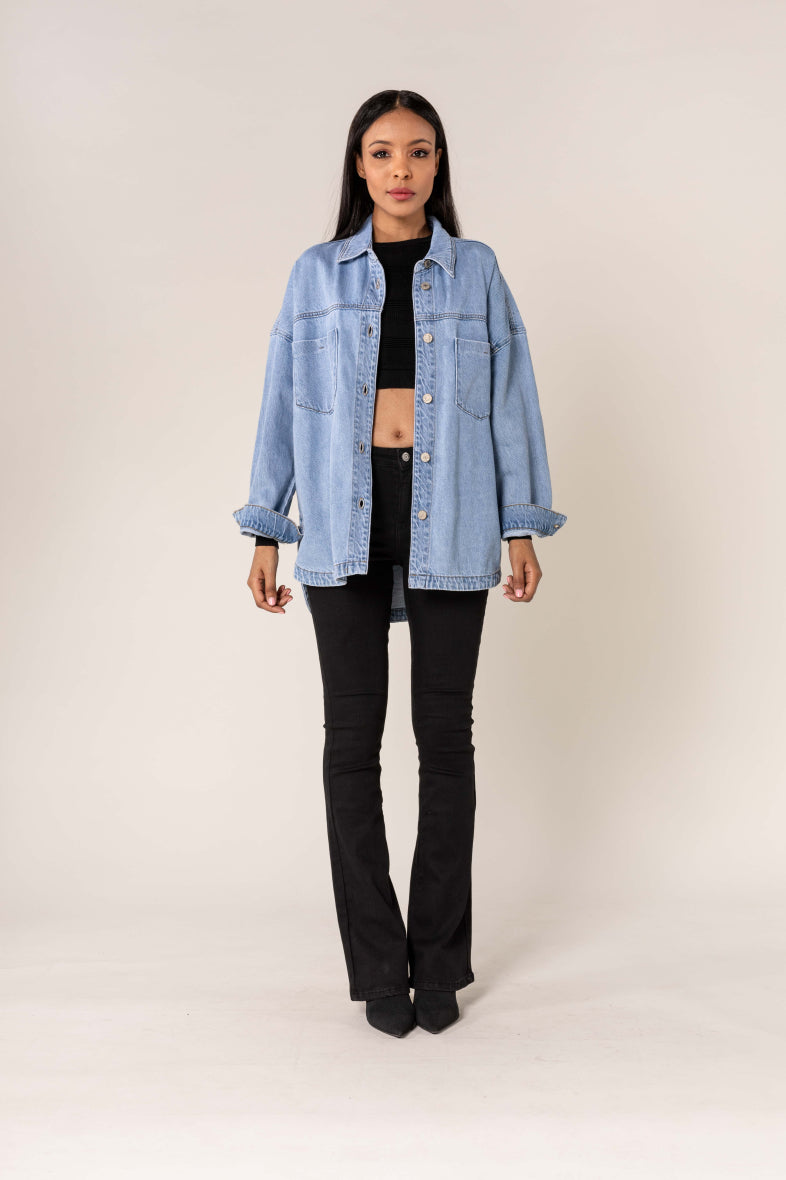 Jeans Jacke Überhemd Denim