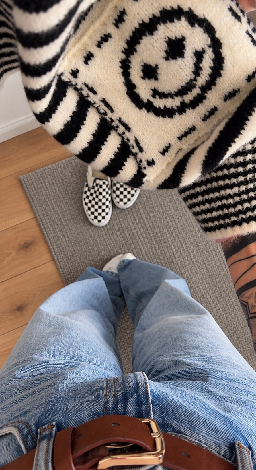 STRICK-JACKE Streifen 5 Farben