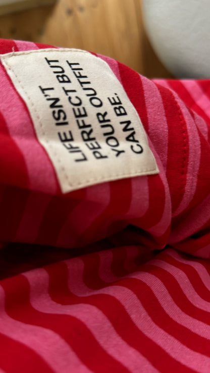 Longshirt Sweater leicht STREIFEN FRENCH TERRY