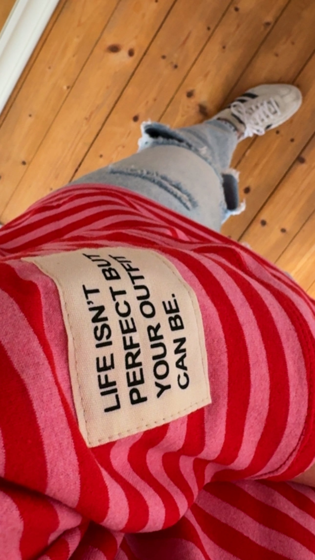 T-Shirt STREIFEN FRENCH TERRY Life isn‘t perfect