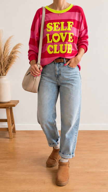 SWEATER PREMIUM TERRY SELF LOVE CLUB 3 Farben