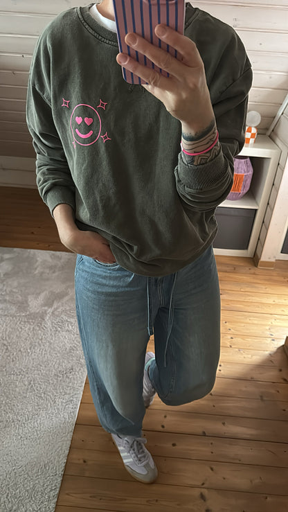 SWEATER Don‘t OVERTHINK it Rückenprint