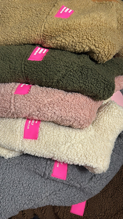 TEDDY Jacke ZIP langarm Neon Patch