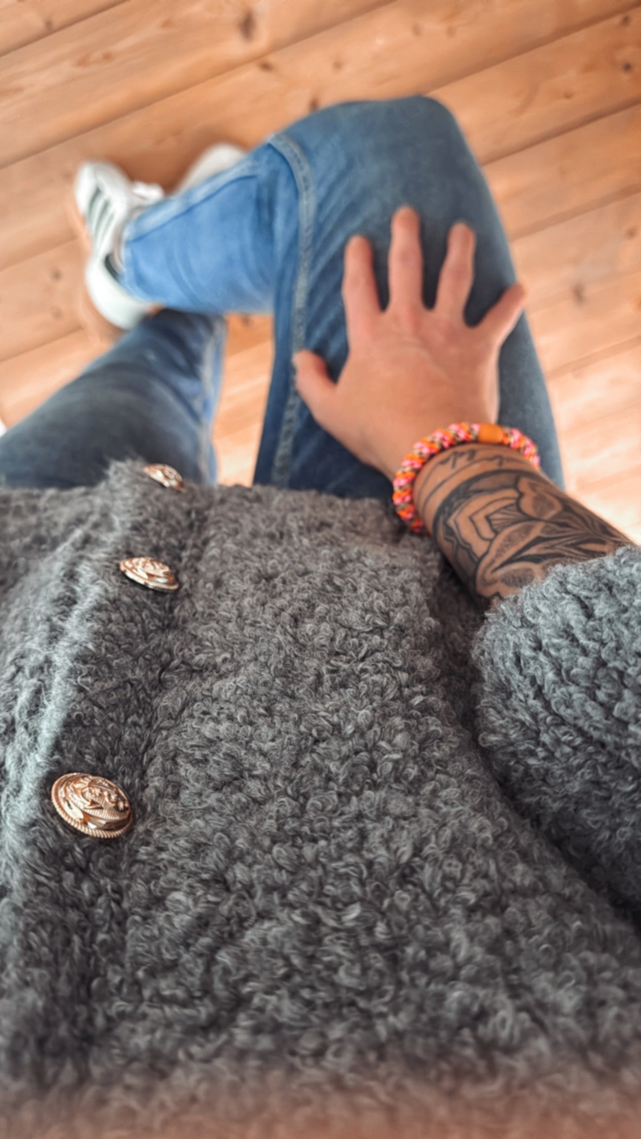 Cardigan Strickjacke Bouclé Onsesize