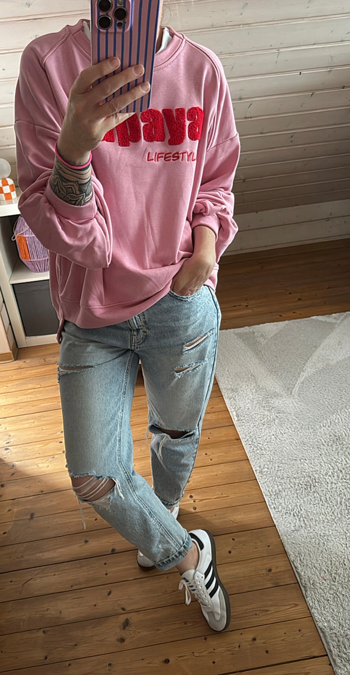 SWEATER FLUFFY Papaya LIFESTYLE