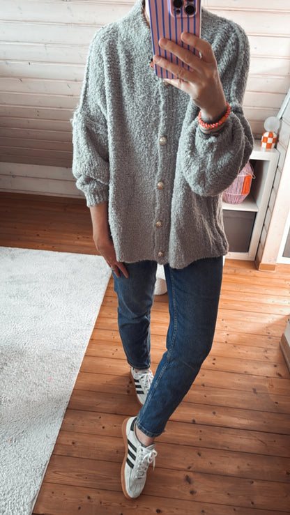 Cardigan Strickjacke Bouclé Onsesize