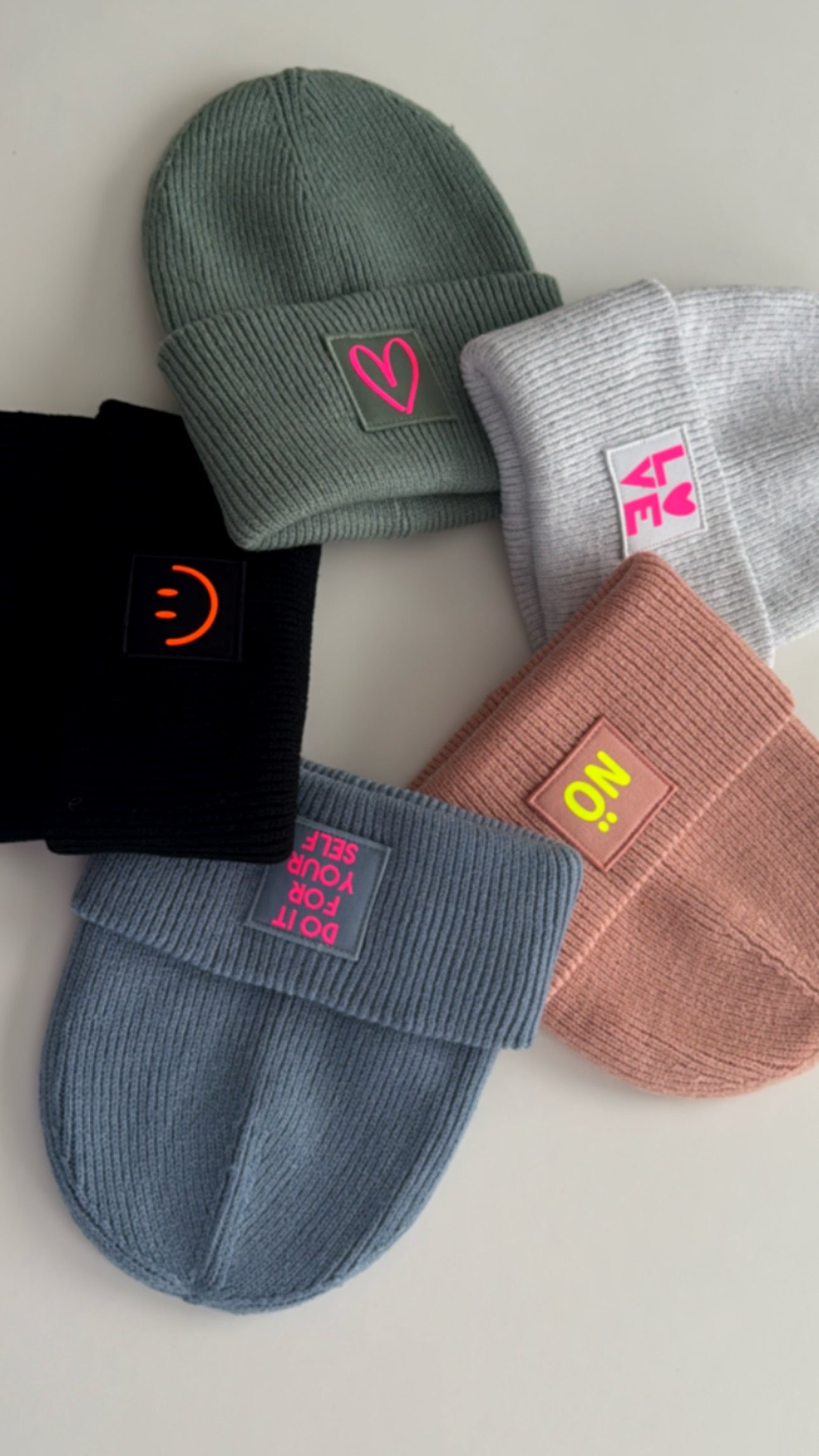 Unisex Strick Mütze Neon Statement