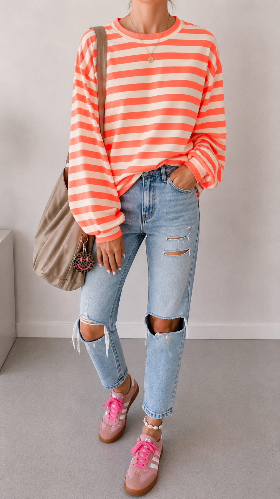SWEATER PREMIUM STREIFEN FRENCH TERRY