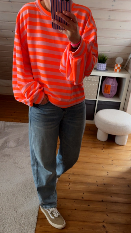 SWEATER PREMIUM STREIFEN FRENCH TERRY