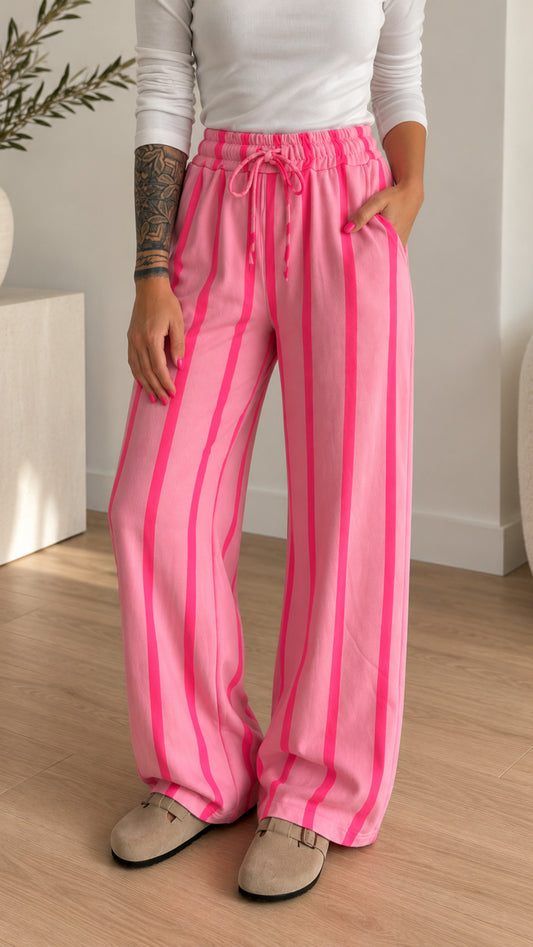HOSE JOGGER FRENCH TERRY PREMIUM STREIFEN 4 Farben