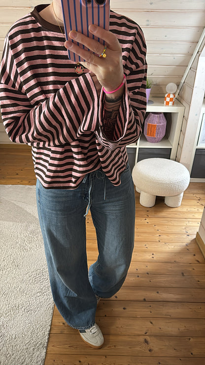 Streifen LONGSHIRT / FRENCH TERRY