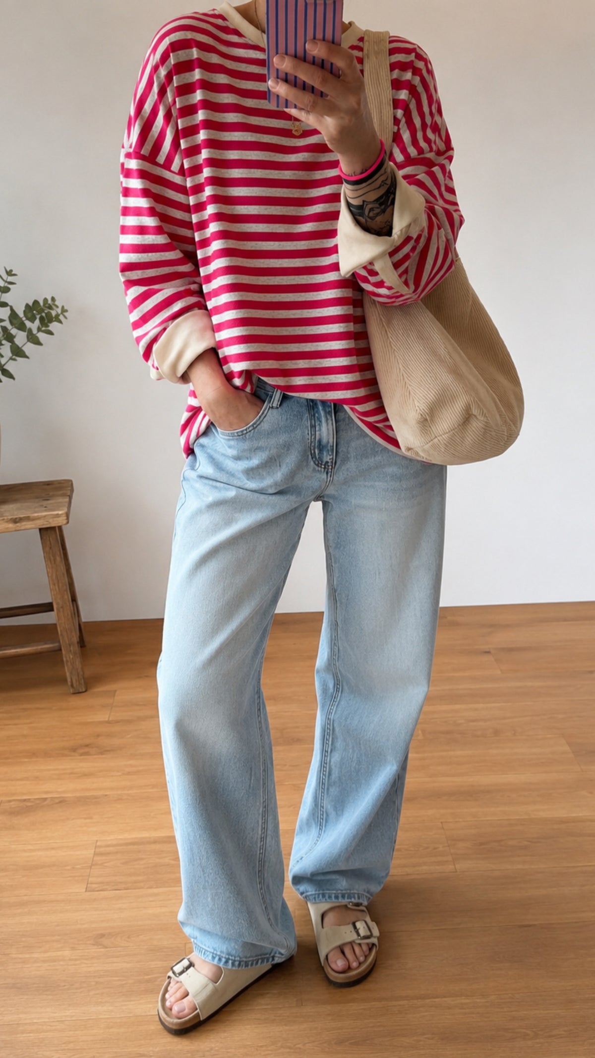 Streifen LONGSHIRT SWEATER OVERSIZE
