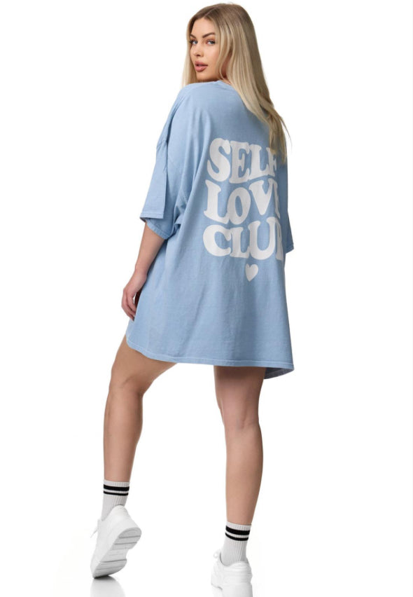 OVERSIZE T-SHIRT RÜCKENPRINT Onesize SELF LOVE CLUB