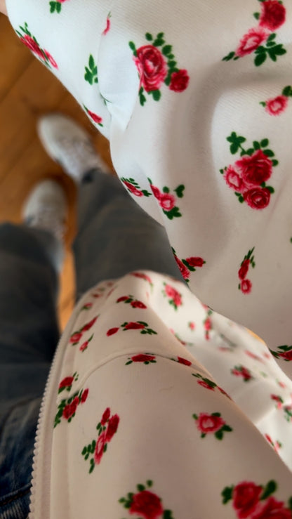Kapuzenjacke Zip Hoodie Floral