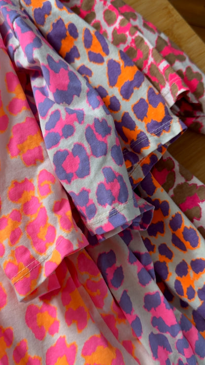 BASIC T-Shirt LEO 4 FARBEN COLOUR BLOCK