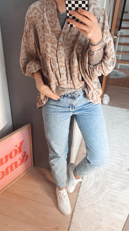 Musselin Tunika Bluse Onesize