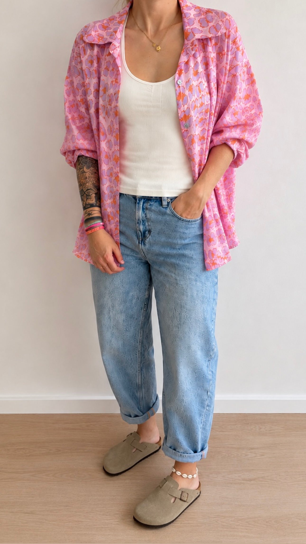 Bluse Onesize LEO langarm