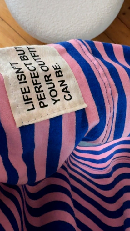 Longshirt Sweater leicht STREIFEN FRENCH TERRY