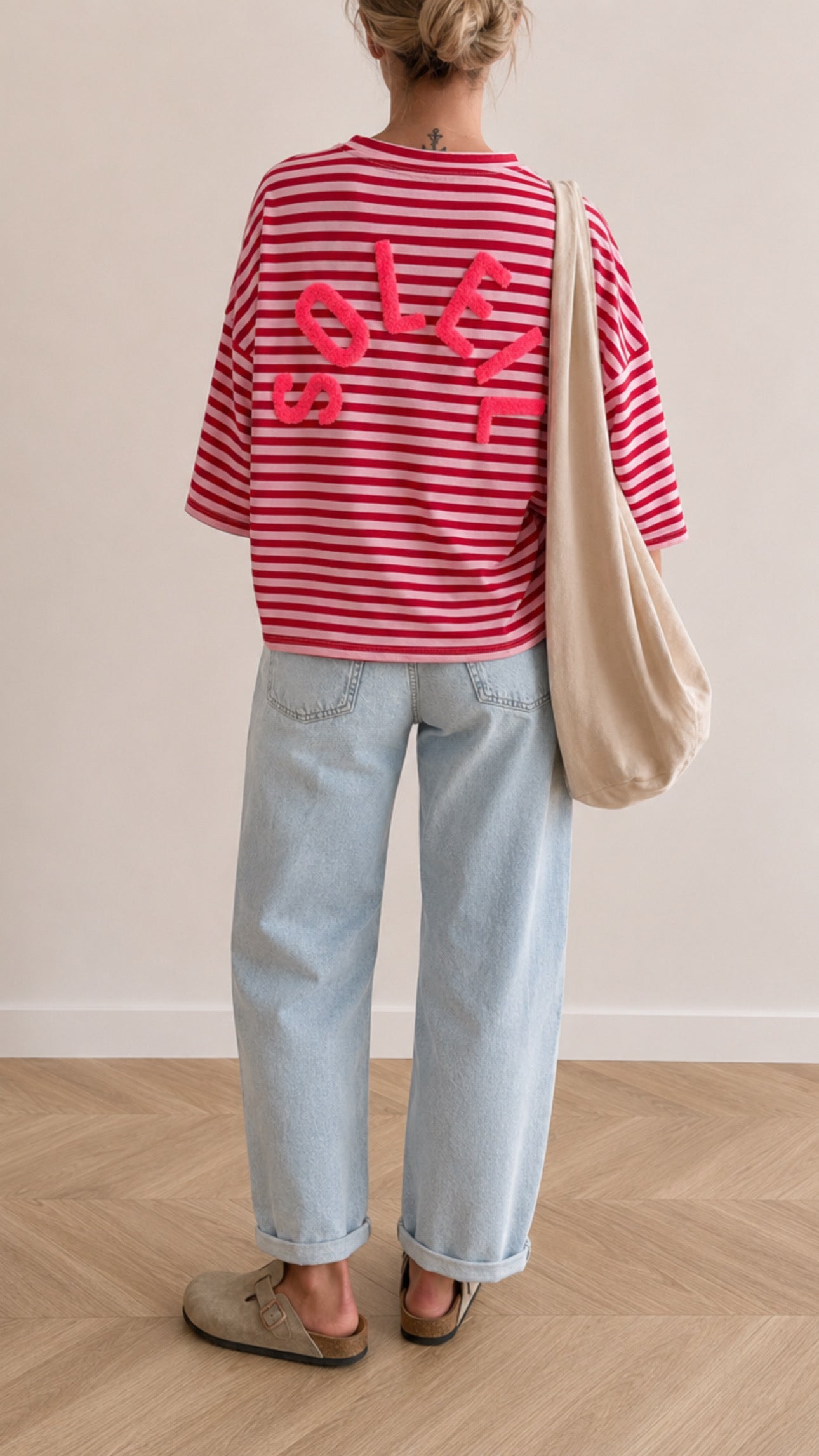 Streifen T-SHIRT PREMIUM SOLEIL FLUFF French Terry 8 FARBEN
