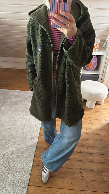 TEDDY Mantel ZIP langarm Kapuze